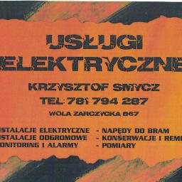 Usługi elektryczne- Krzysztof Smycz - Usługi Elektryczne Wola Żarczycka
