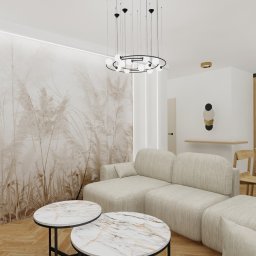 Projekt i aranżacja mieszkania 83m2 Warszawa Praga.  Stan developerski.