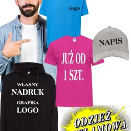 Wyróżnij swoją firmę! W Roana tworzymy personalizowaną odzież firmową z nadrukiem, idealną dla Twojego zespołu. Oferujemy koszulki, bluzy, czapki i inne, które wzmocnią wizerunek marki. Zadbaj o profesjonalny wygląd swojej firmy już dziś!