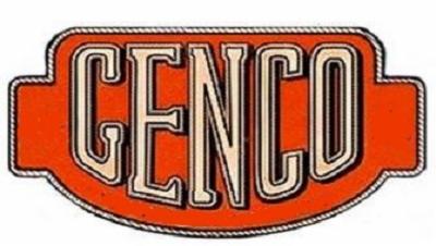 Pomarańczowy emblemat z napisem 'CENCO' w beżowo-białych literach z czarnym obrysem, umieszczony na białym tle.