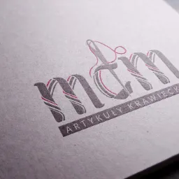 Logo zaprojektowane dla pasmanterii mdm z Kalisza - na druku