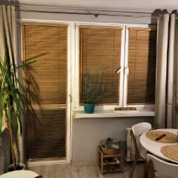 Żaluzje bambusowe 25mm w kolorze NATURAL