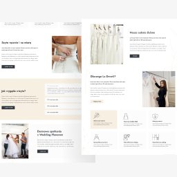 Projekt oraz wdrożenie strony dla salonu sukien ślubnych La Deneli