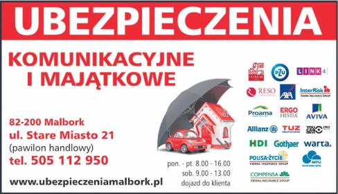 POŚREDNICTWO UBEZPIECZENIOWE - Ubezpieczenia grupowe Malbork