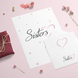 Projekt logo Sisters - usługi kosmetyczne