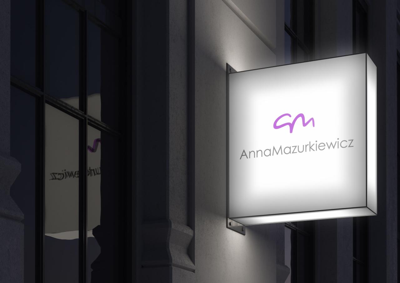 Projekt logo Anna Mazurkiewicz - architekt wnętrz