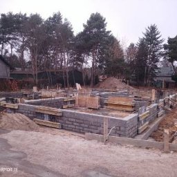 Budowa fundamentów - Józefów, ul. Kościuszki - 2021 rok