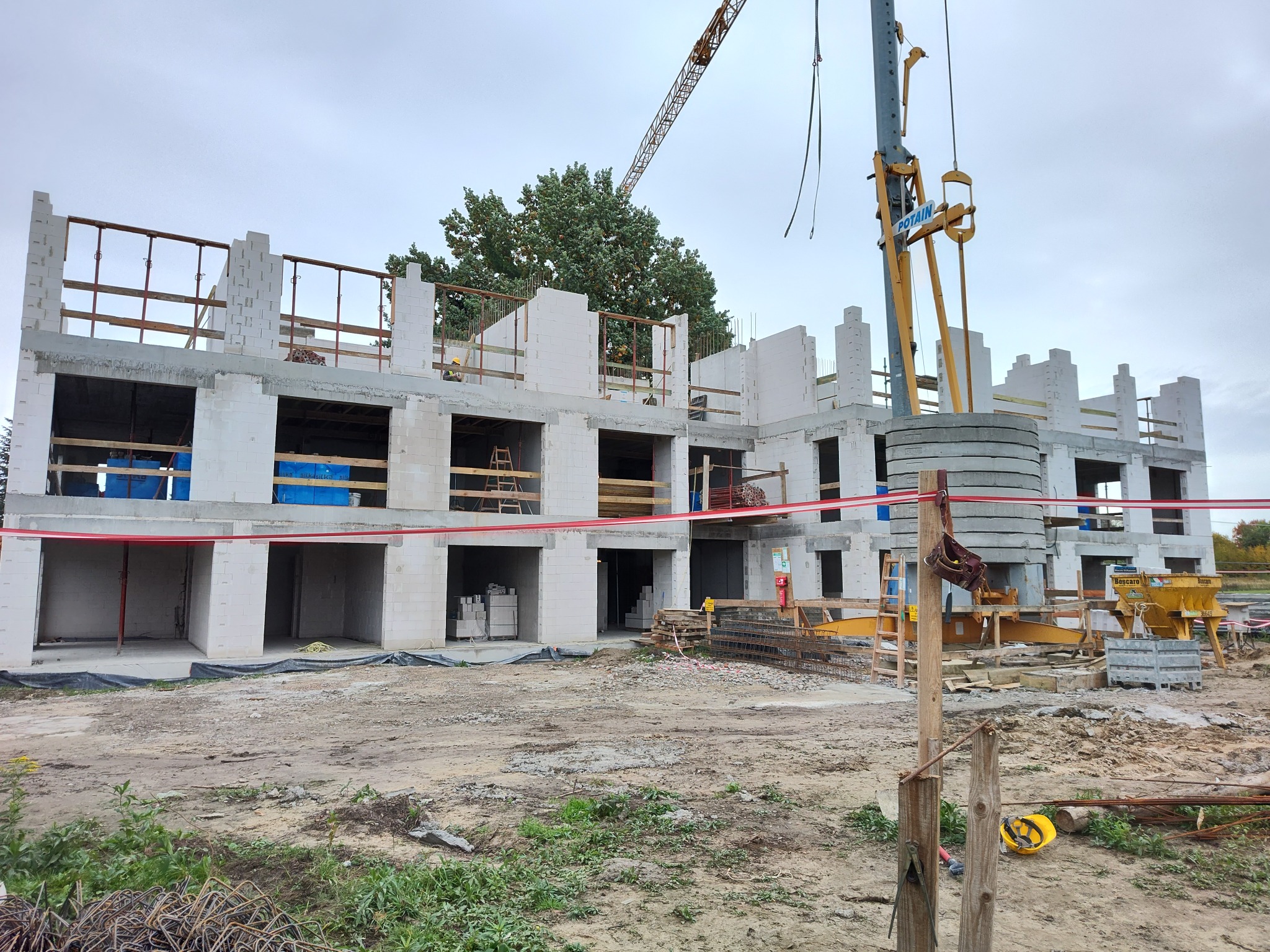 Budowa stanu surowego otwartego budynku biurowego - Warszawa, ul. Katarynki - 2024 rok