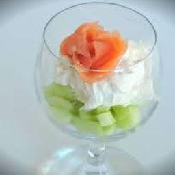 Usługi Gastronomiczne - verrines z łososiem