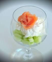 verrines z łososiem