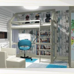 Projekt nowej aranżacji mieszkania dla 3 osobowej rodziny na Osiedlu Tysiąclecia w Katowicach 11