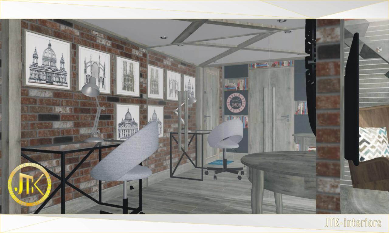 Projekt małej kawalerki dla studenta w Czeladzi 06