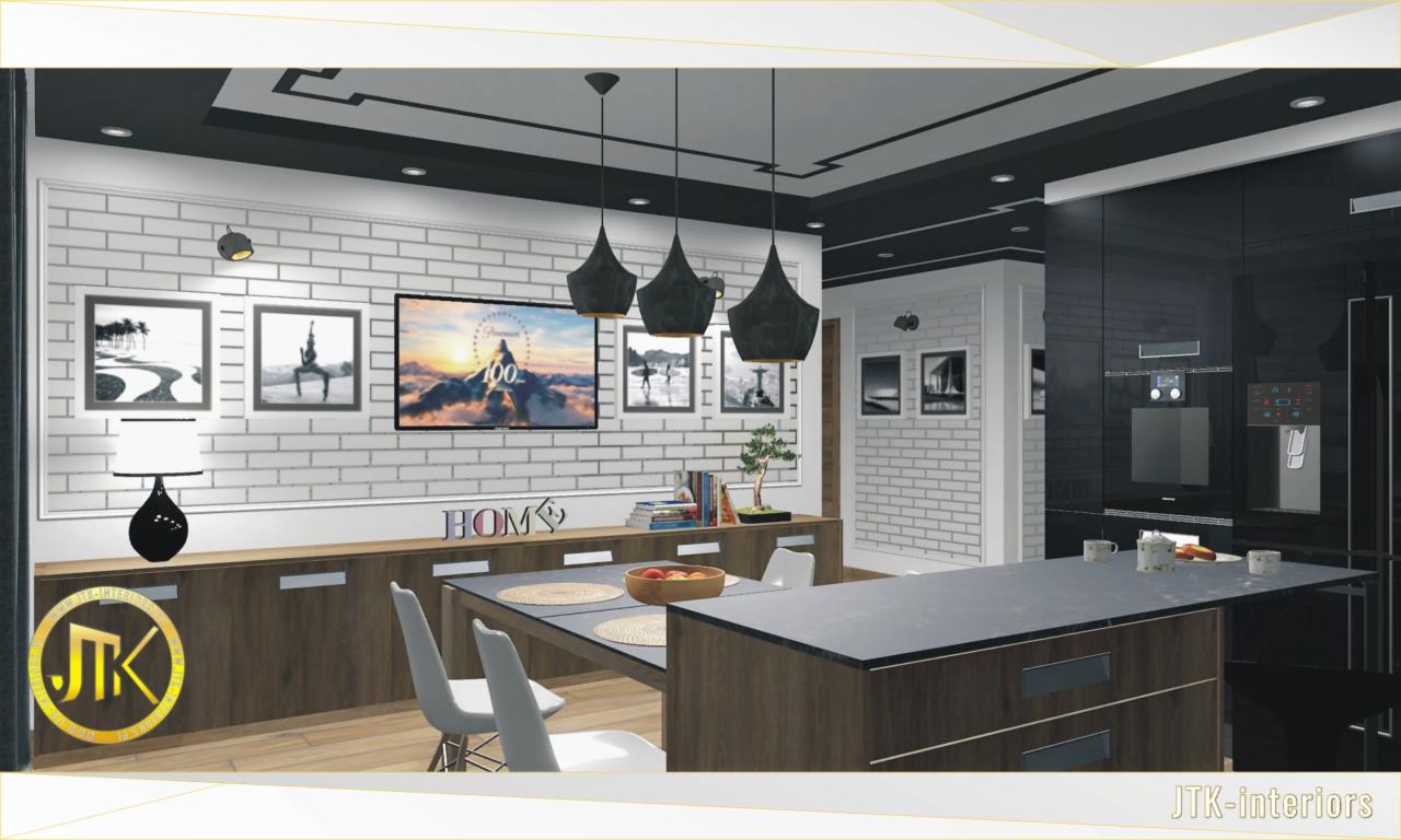 Projekt nowej aranżacji mieszkania dla 3 osobowej rodziny na Osiedlu Tysiąclecia w Katowicach 02