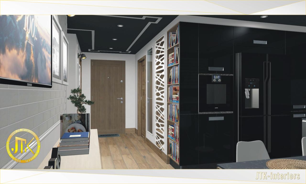 Projekt nowej aranżacji mieszkania dla 3 osobowej rodziny na Osiedlu Tysiąclecia w Katowicach 04