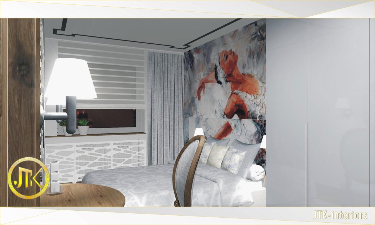 Projekt nowej aranżacji mieszkania dla 3 osobowej rodziny na Osiedlu Tysiąclecia w Katowicach 09