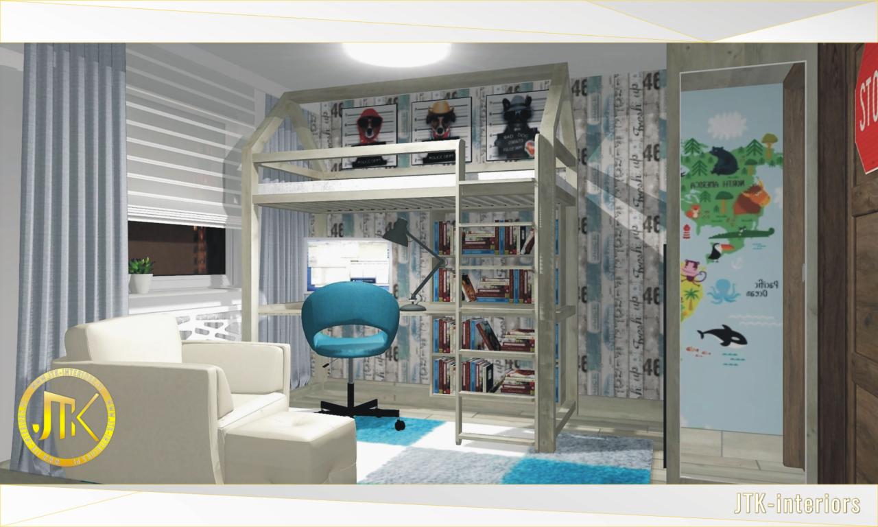 Projekt nowej aranżacji mieszkania dla 3 osobowej rodziny na Osiedlu Tysiąclecia w Katowicach 11