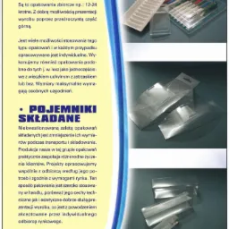 Prezentacja różnorodnych, przezroczystych opakowań z tworzywa sztucznego, w tym kaset dwuczęściowych i pojemników składanych, eksponujących zawartość i cechy produktu.