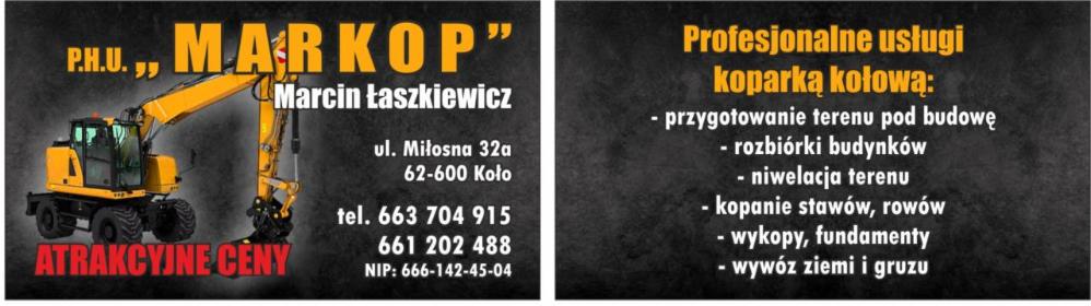 P.H.U. "MARKOP" Marcin Łaszkiewicz - Usługi Koło