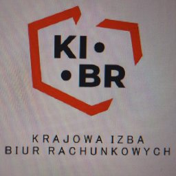 BIURO KSIĘGOWE AWANTAŻ DOROTA CZERW - Logo Krajowej Izby Biur Rachunkowych (KIBR) z czarnym napisem 'KI BR' w czerwonej obwódce i pełną nazwą poniżej, na jasnym tle.