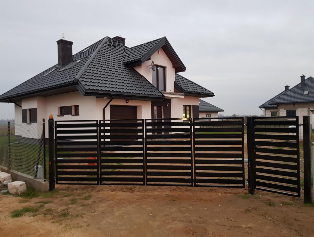 Brama oraz furtka profil główny 100×20×1.5 rama profil 40×40×2