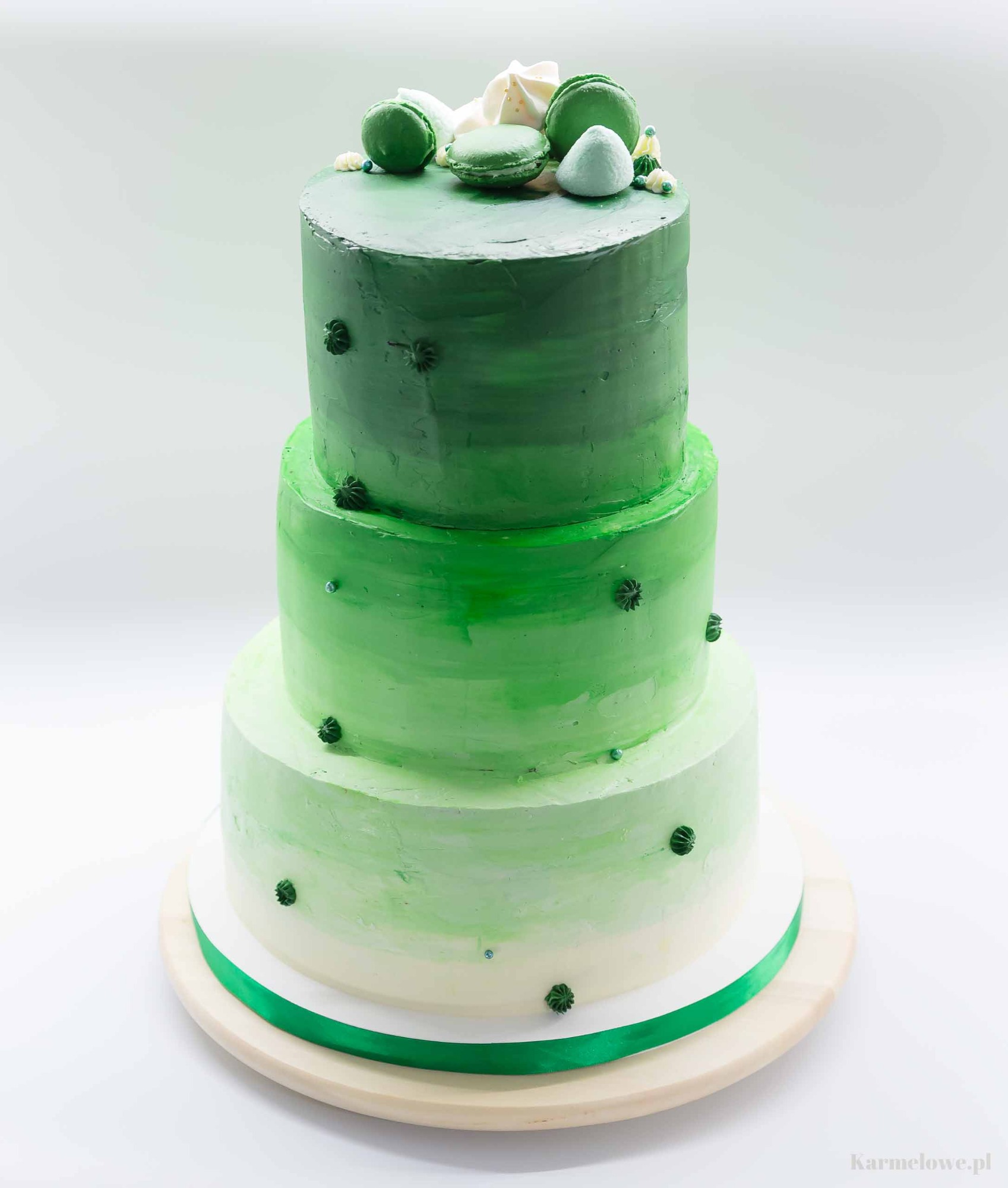 Piętrowy tort ombre