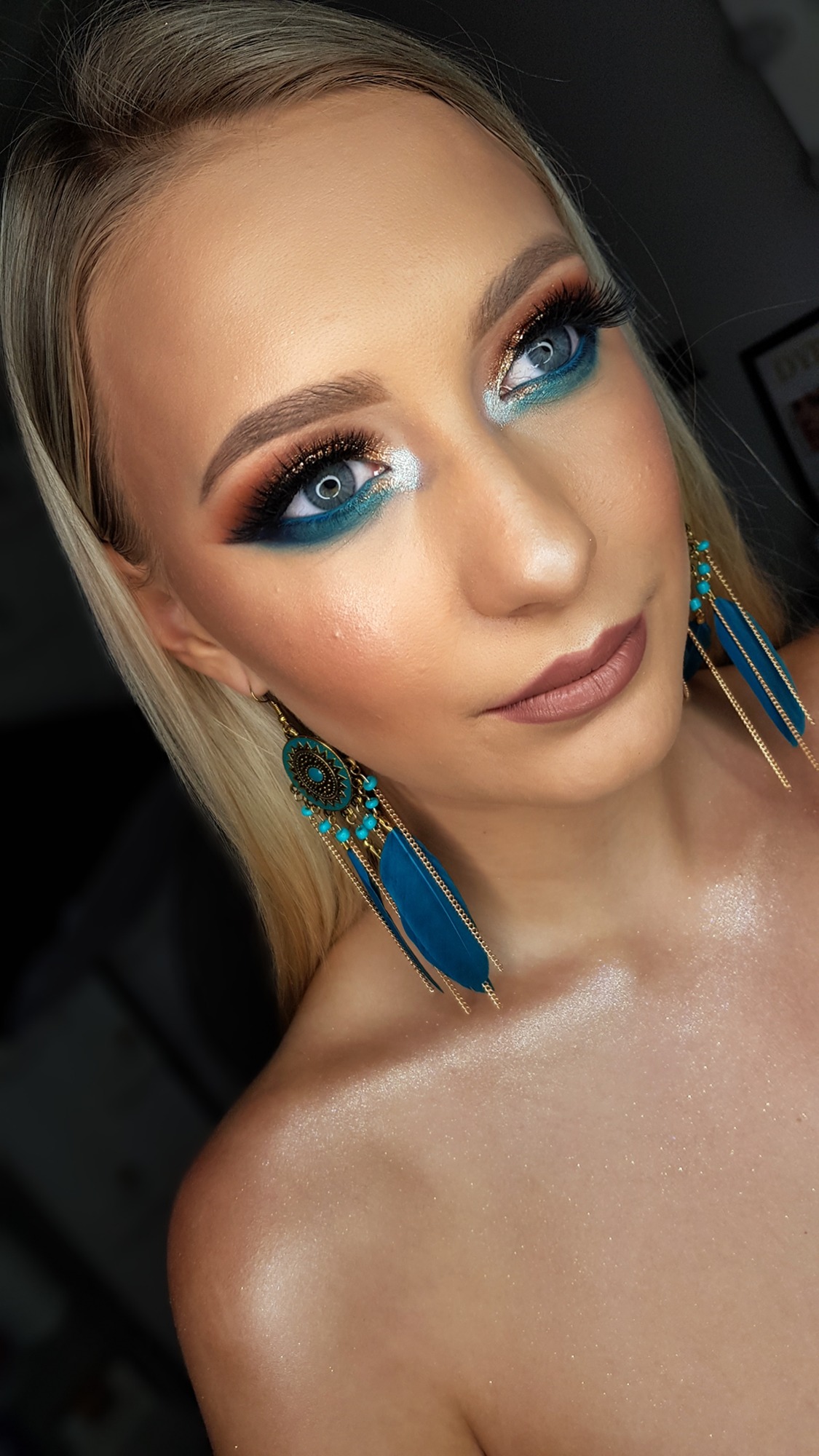 Cudownie podkreślona tenczówka oka