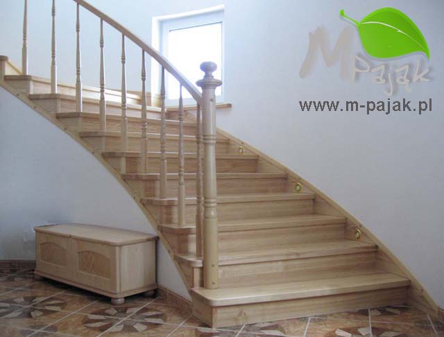 Schody dewniane - Pająk