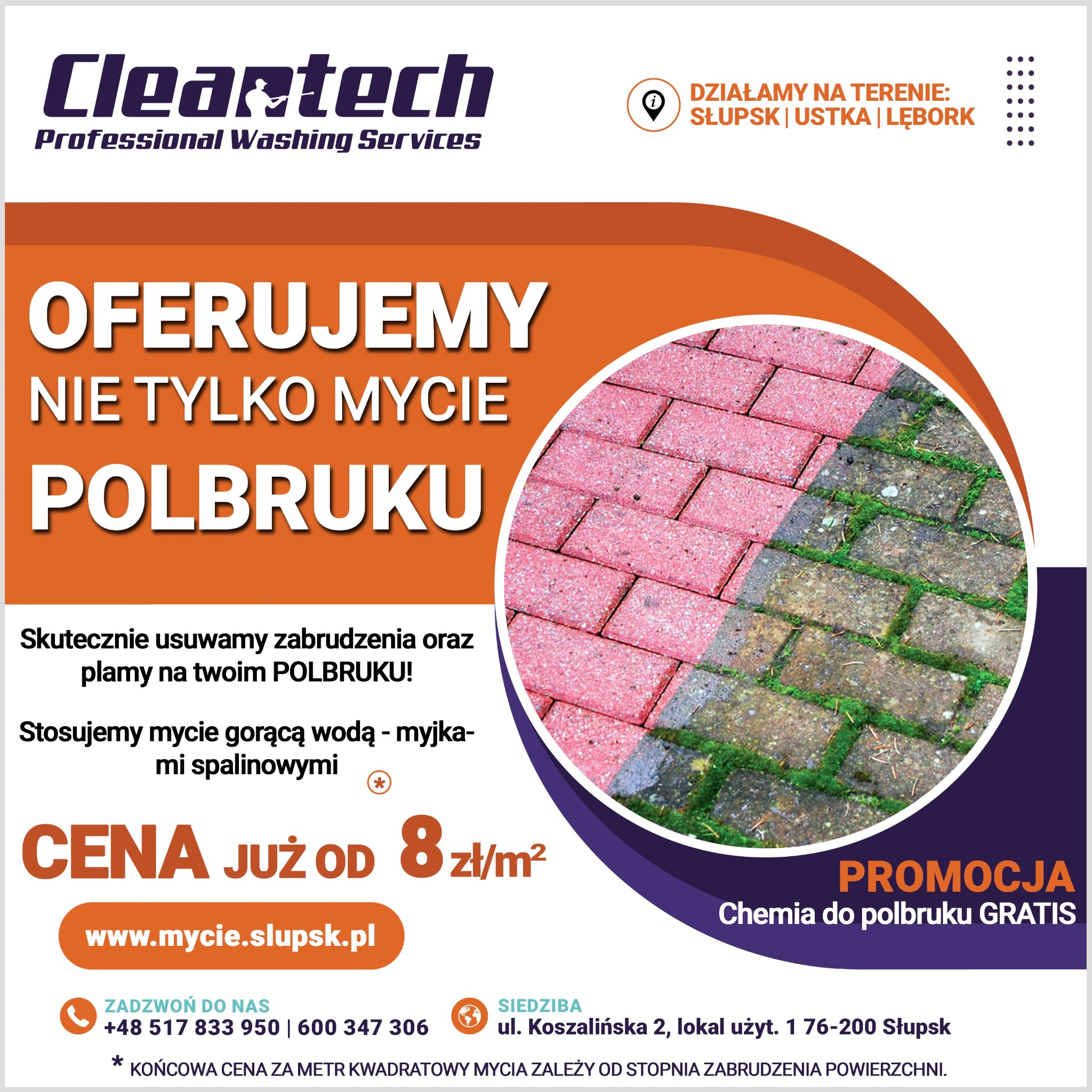 Oferta mycie kostki brukowej