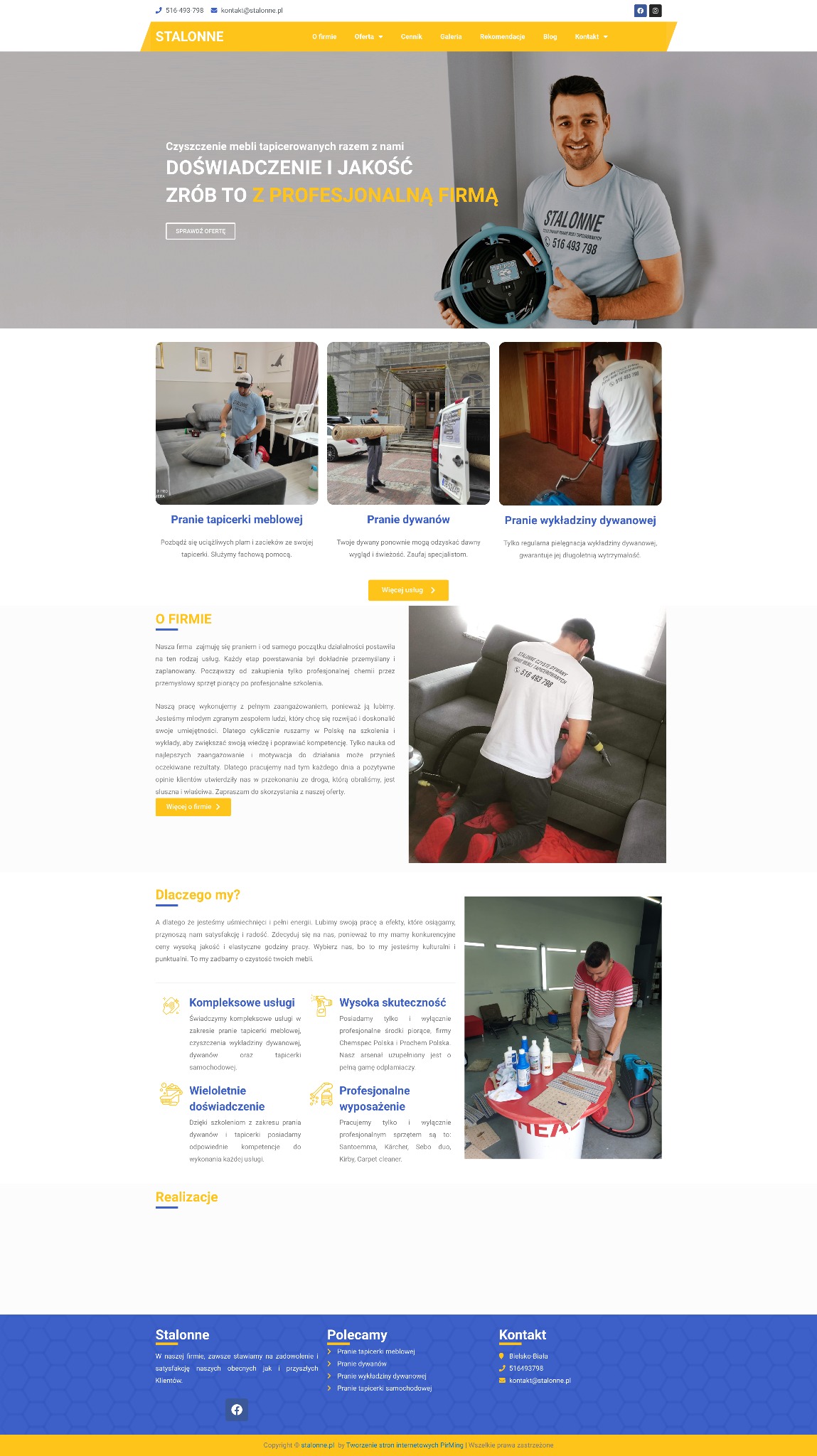 Strona internetowa dla firmy z Bielsko-Biała