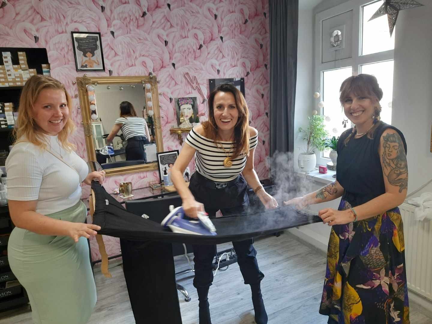 Czasami trzeba prasować na stojąco - i to też jest super zabawa :)