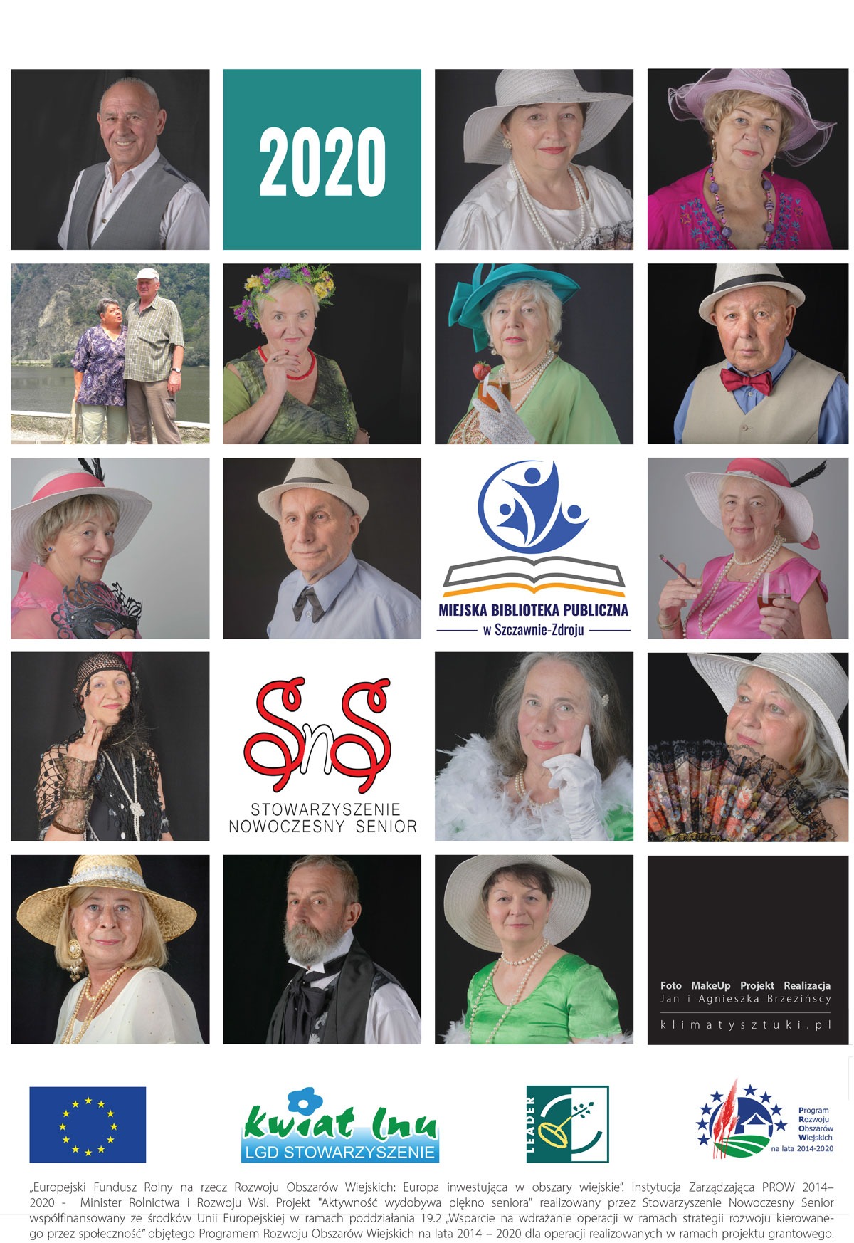 Wykonanie fotografii i kalendarza podczas realizacji projektu dla Seniorów.