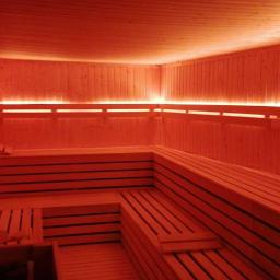 Sauna o powierzchni 21m2 w JJSPORTCENTER. 