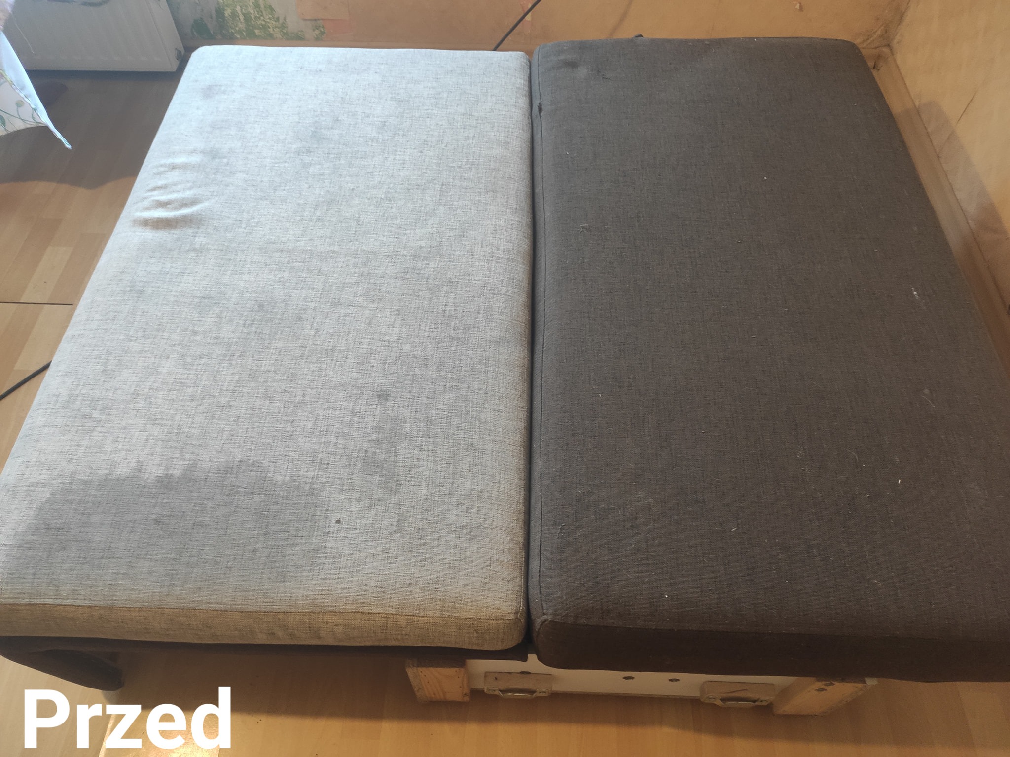 Pranie tapicerki meblowej- zdjęcie PRZED
