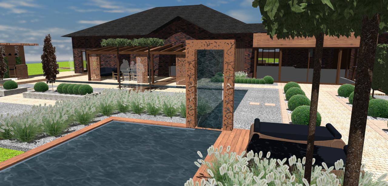 Projekt ogrodu, projekt elementów architektury ogrodowej