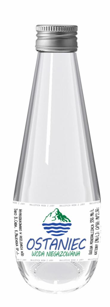 woda ostaniec butelka szklana 0,3 i 0,7 L