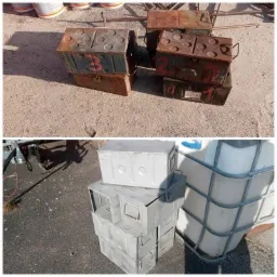 Piaskowanie skrzynek