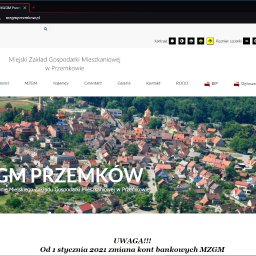 Miejski Zakład Gospodarki Mieszkaniowej w Przemkowie. Adres projektu: http://mzgmprzemkow.pl