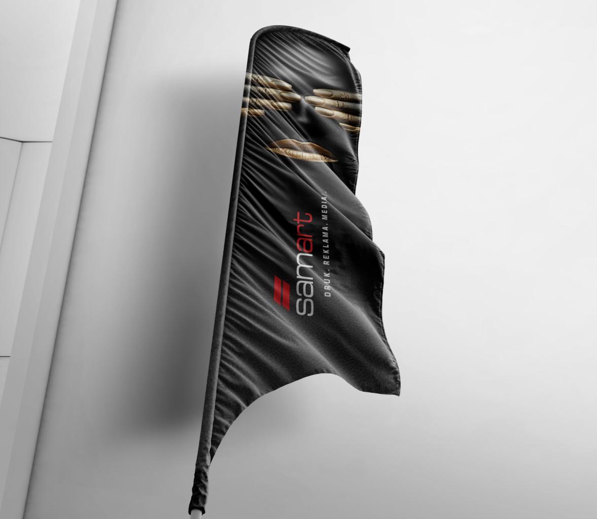 Flagi reklamowe - druk flag firmowych_SamART_pl