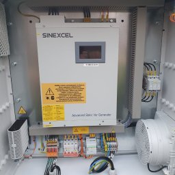 Aktywny kompensator mocy biernej w zabudowie zewnętrznej