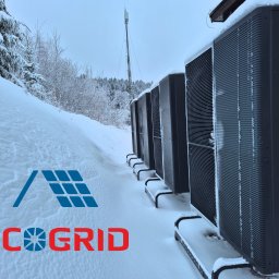 Kaskada pomp ciepła Panasonic Aquarea o mocy 64 kW