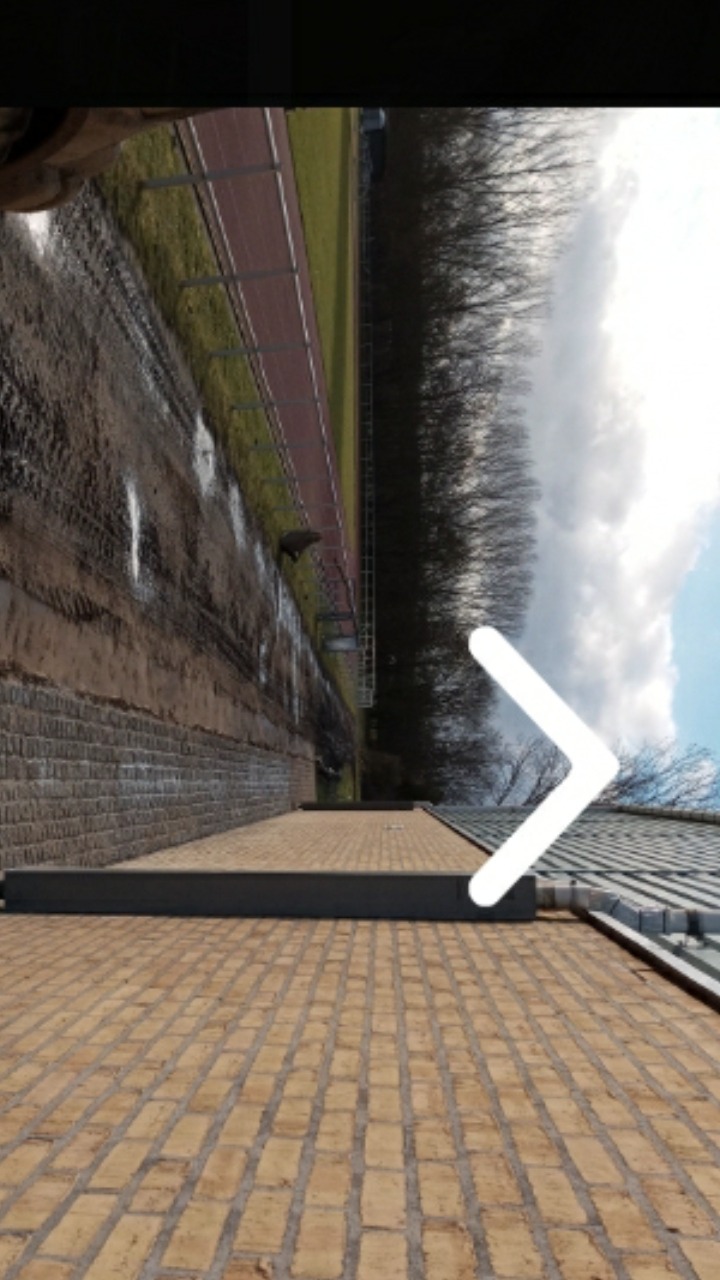 Ułożona żółta kostka brukowa na podjeździe, widok z góry, w tle ogrodzenie i drzewa.