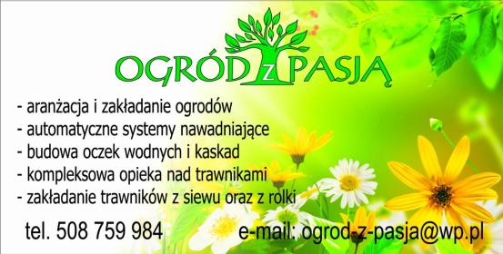Ogród z pasją - Usługi Jarocin