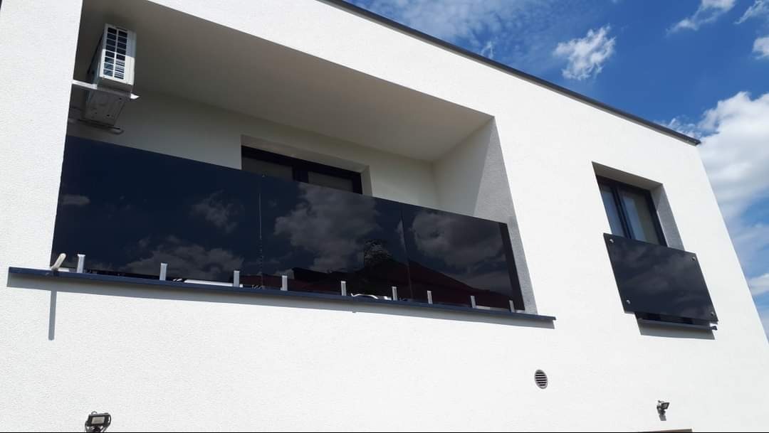 Balustrady ze szkla laminowanego dark dark grey 6.6.4