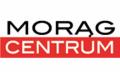 Logo firmy MORĄG CENTRUM na białym tle, nazwa w kolorze czarnym, z dopiskiem 'CENTRUM' w białych literach na czerwonym prostokącie.