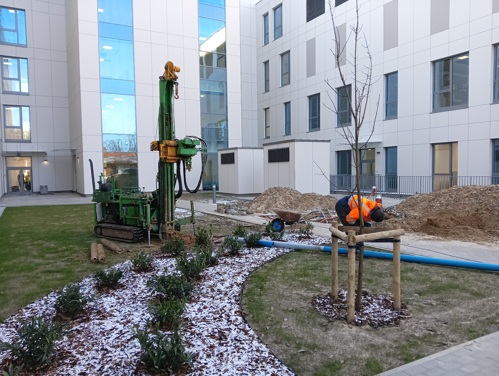 Wiercenie studni chłonnych