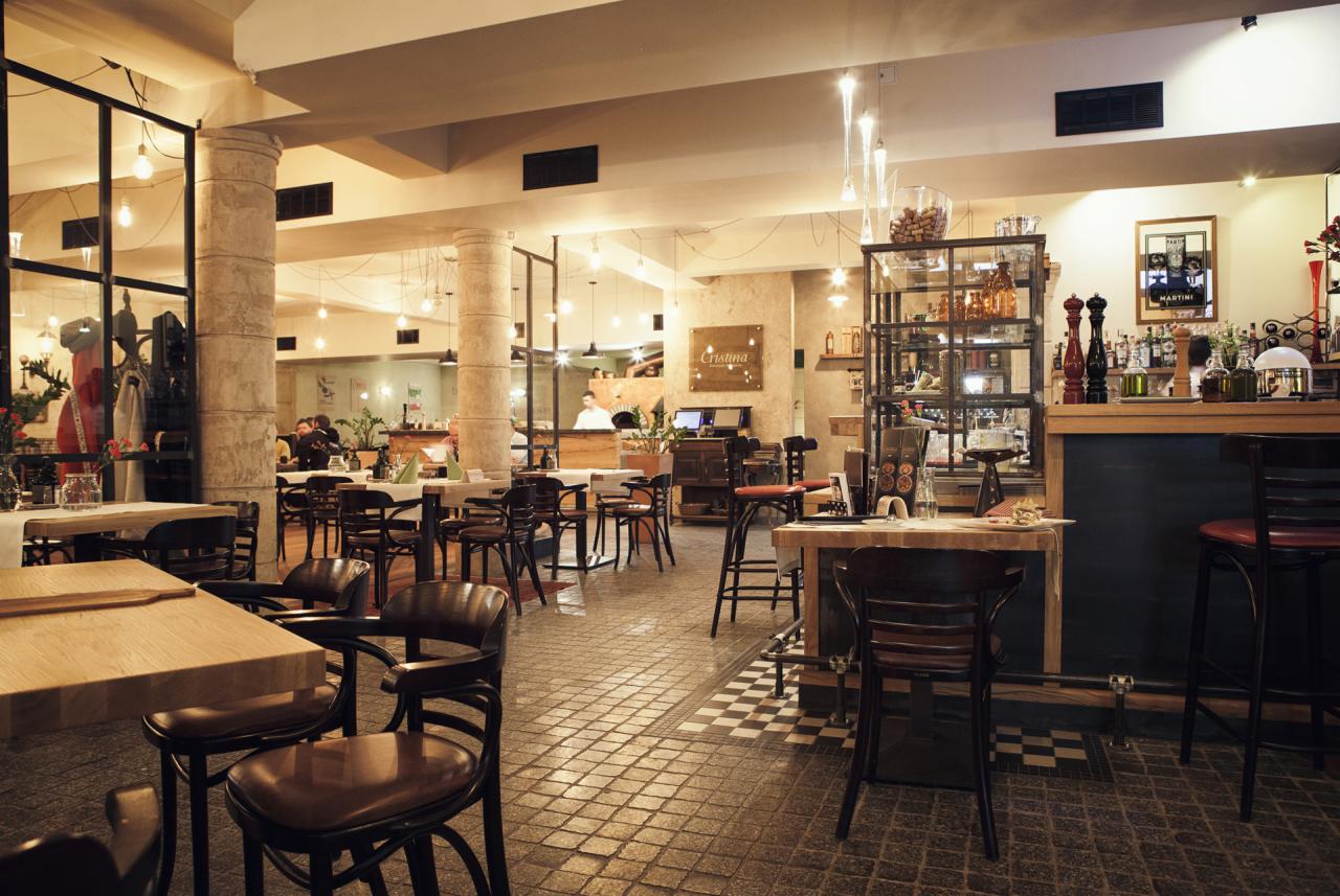 Restauracja Cristina jest w stanie pomieścić 120 osób