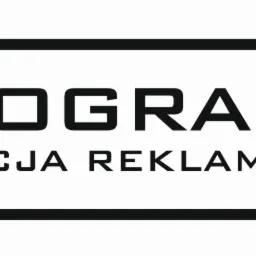 Logo firmy 'PROGRAFA Agencja Reklamowa' z żółtą gwiazdą, umieszczone w czarnej obwódce.