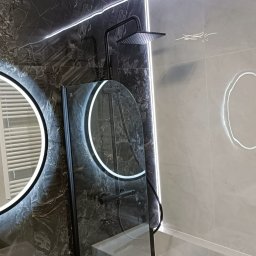 Kompleksowe wykończenie łazienki deweloperskiej, osiedle Piastów, Kraków