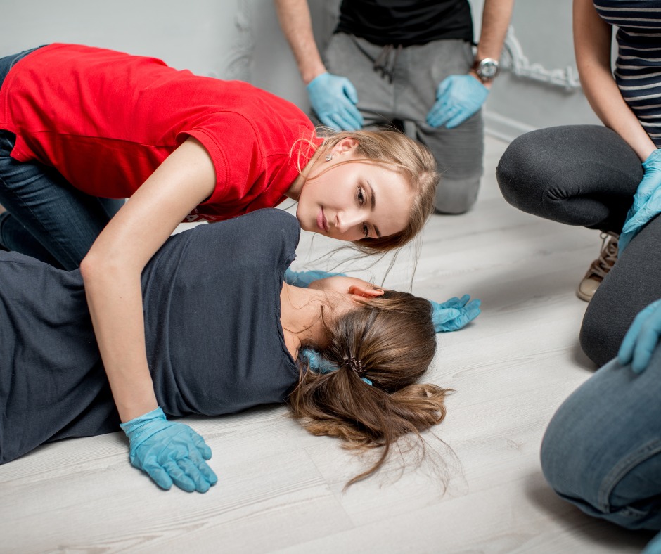 pozycja bezpieczna-sprawdzanie oddechu