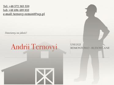 FIRMA REMONTOWO - BUDOWLANA ANDRII TERNOVYI - Zabudowa balkonu Toruń
